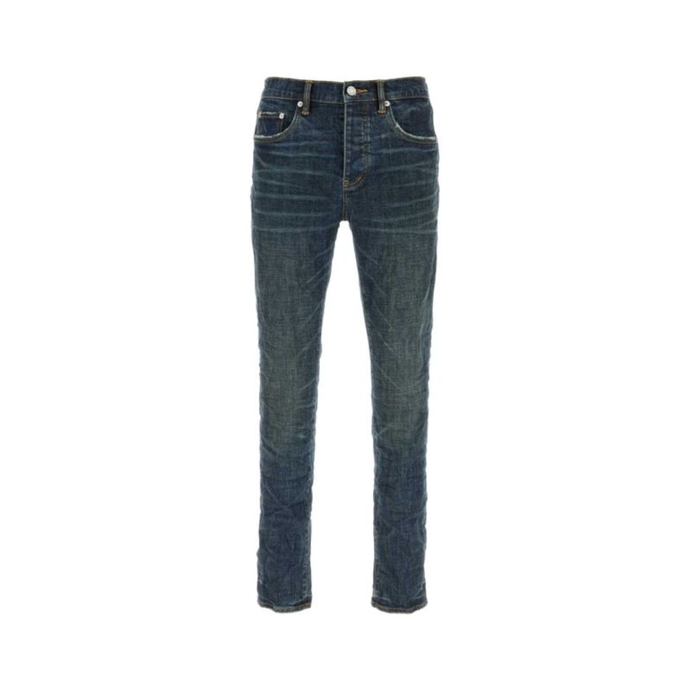Purple Denim Men Stretch Denim Jeans